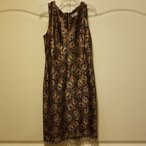 Black/gold dress
